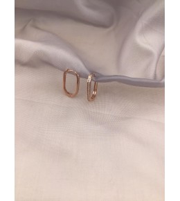 Gümüş Tek Sıra Taşlı Ince Çengel Model Küpe