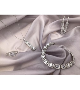 Gümüş Sıralı Baget Set