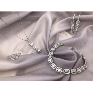 Gümüş Sıralı Baget Set