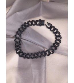  Gümüş Siyah Onix Taşlı Gurmet Bileklik