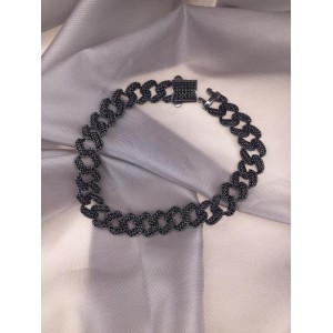  Gümüş Siyah Onix Taşlı Gurmet Bileklik